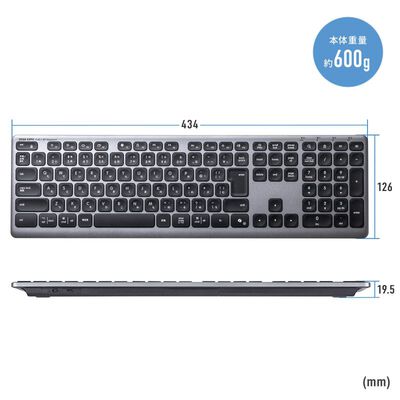 サンワサプライ  SKB-WBT41BK (Bluetooth＋2.4GHzコンボキーボード) 