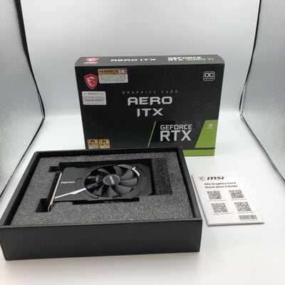 【甲府飯田店】中古  MSI GeForce RTX 3060 Ti AERO ITX 8G OC LHR (RTX3060Ti 8GB) 4720003178 