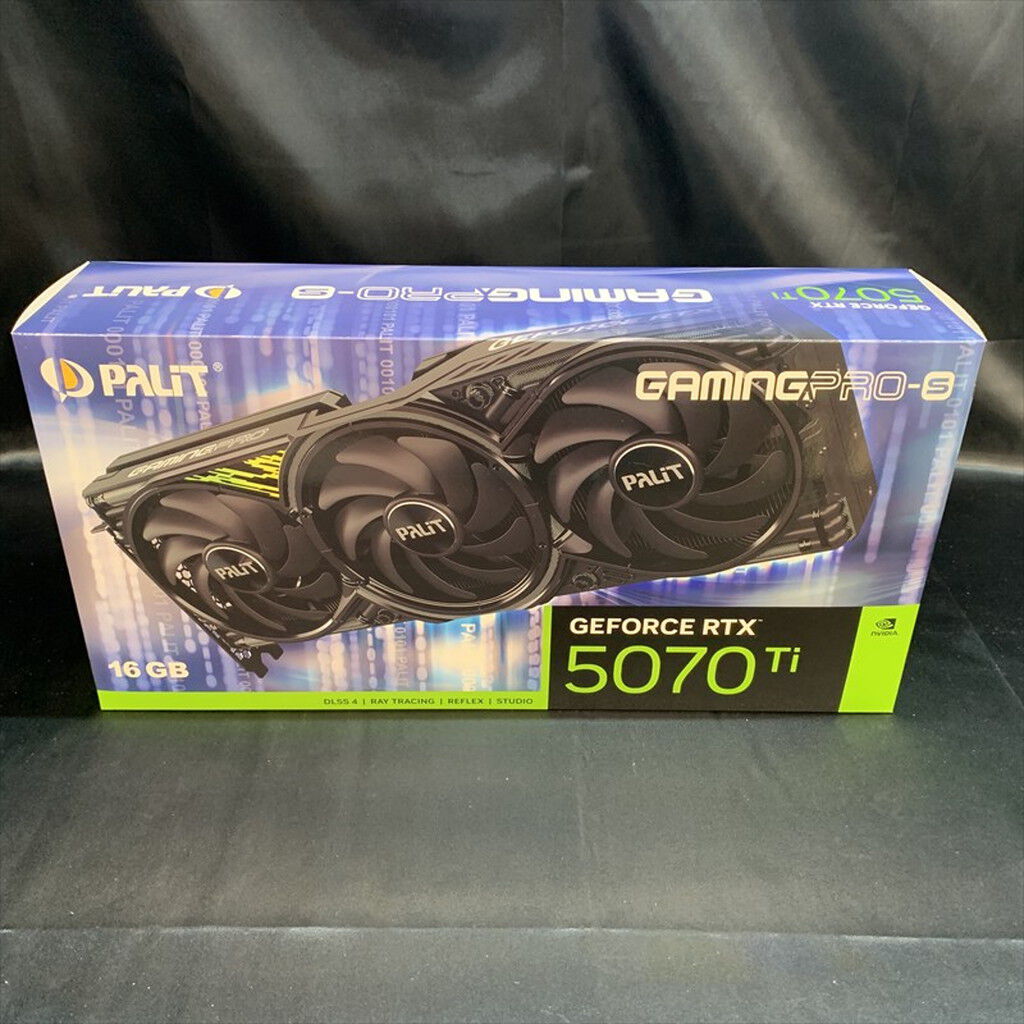 中古 Palit NE7507T019T2-GB2031U(RTX5070Ti 16GB GamingPro-S) 188931