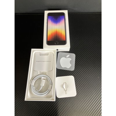 【富士青葉店】中古  【SoftBank版SIMフリー】Apple iPhoneSE 4.7インチ (第3世代) 128GB (ミッドナイト) MMYF3J/A 154851 