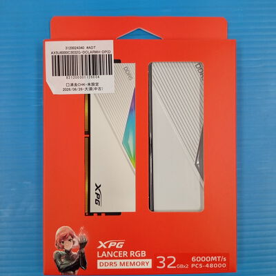 【大須店】中古  ADT AX5U6000C3032G-DCLARWH-DP(DDR5-6000 32GBx2) 3120024340 