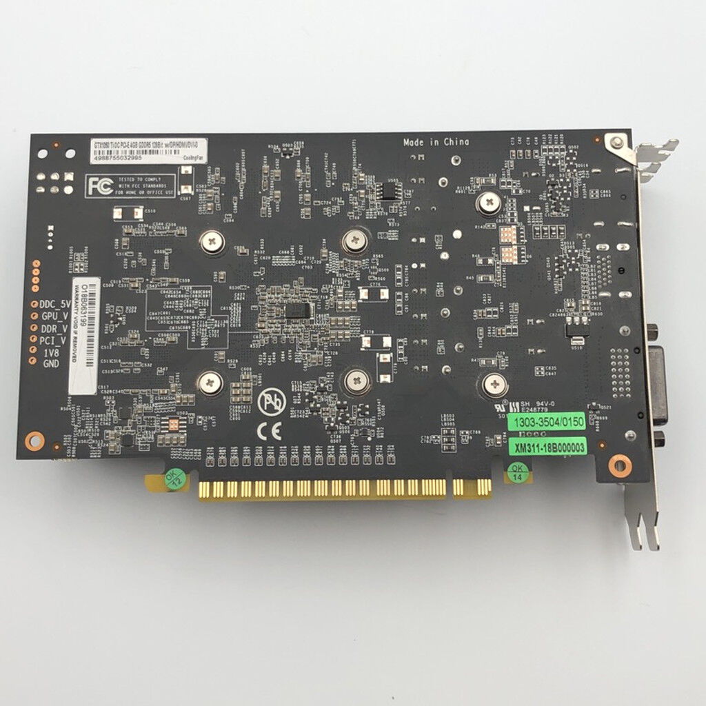 中古 玄人志向 GF-GTX1050Ti-4GB/OC/SF GTX1050Ti/4GB（GTX1050Ti 4GB
