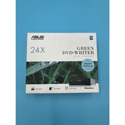 【秋葉原本店】中古  ASUS DRW-24D5MT (SATA 24X ｽｰﾊﾟｰﾏﾙﾁ ｿﾌﾄ付 黒) 3410009539 