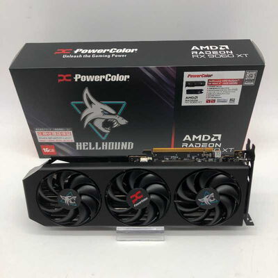【郡山安積店】中古  PowerColor HELLHOUND RX9060XT 16G-L/OC (RX9060XT 16GB) 4640002928 