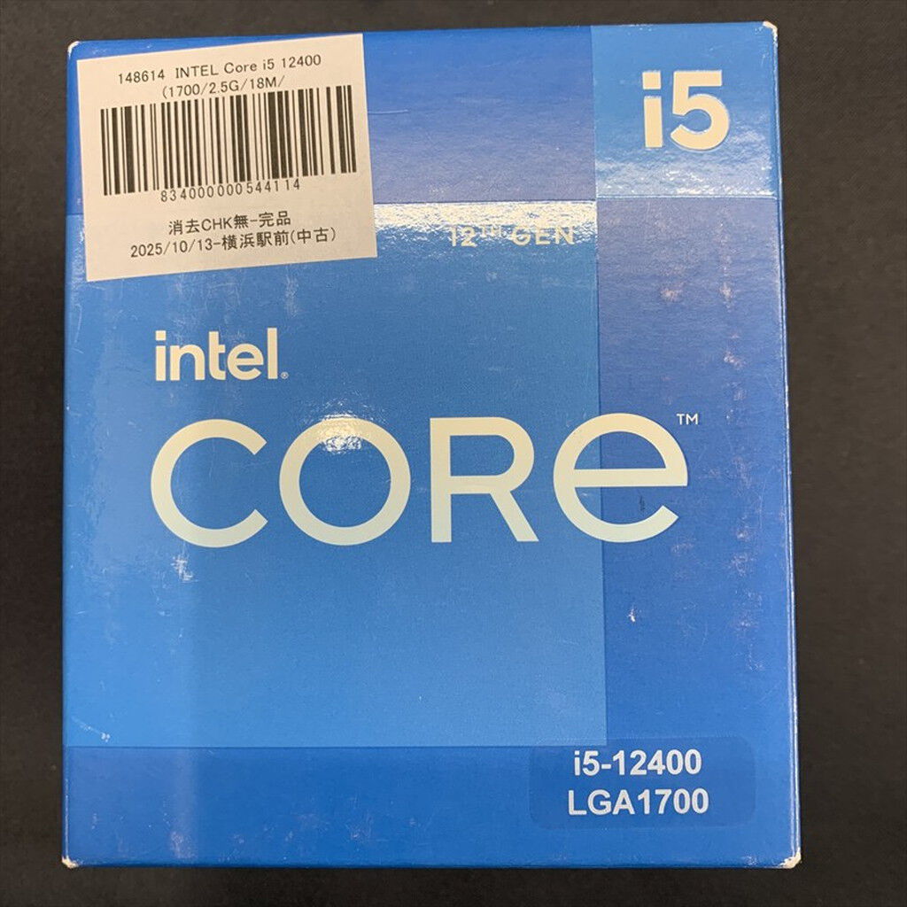 中古 INTEL Core i5 12400 (1700/2.5G/18M/C6/T12) 148614