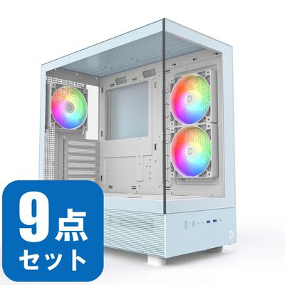 Palit RTX5060Ti 8GB グラフィックボードとパーツ一式セット(ブルー系 OS付き)