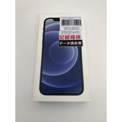 【仙台店】中古  Apple iPhone12 6.1インチ 128GB (ブラック) 国内版SIMロックフリー MGHU3J/A 143742 