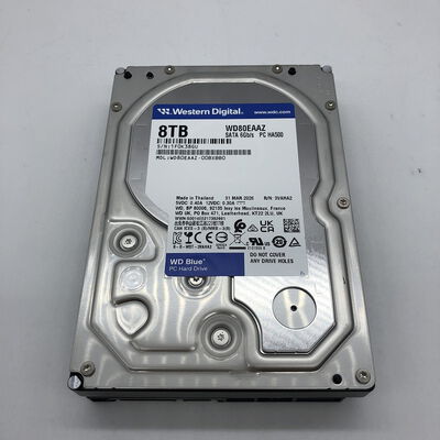 【宇都宮鶴田店】中古  W.D WD80EAAZ (SATA3 8TB 5640rpm 256MB) 5280001668 