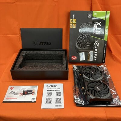 【なんば店】中古  【LHR版】MSI GeForce RTX 3060 Ti VENTUS 2X 8G OCV1 LHR (RTX3060Ti 8GB) 3280021186 