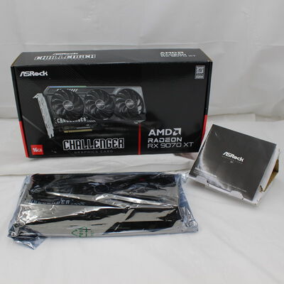 【通販センター】中古  ASRock Radeon RX 9070 XT Challenger 16GB（RX9070XT 16GB） 3480039683 