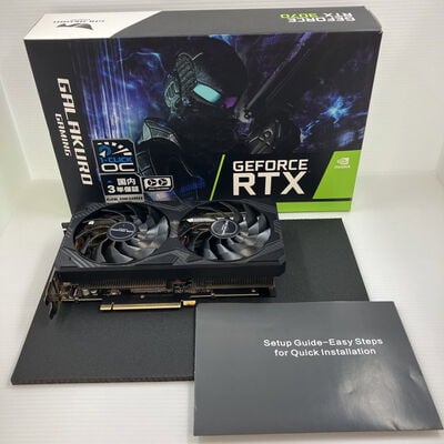 【秋葉原本店】中古  玄人志向_RTX3070_1Cliok_OC_PCIE_8GB_GDDR6_256Bit_HDMI_DP_DP_DP 3410014503 