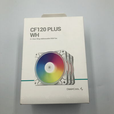 【水戸赤塚店】中古  DEEPCOOL CF120 PLUS WH(120mm RGB 3PK) 4680002354 