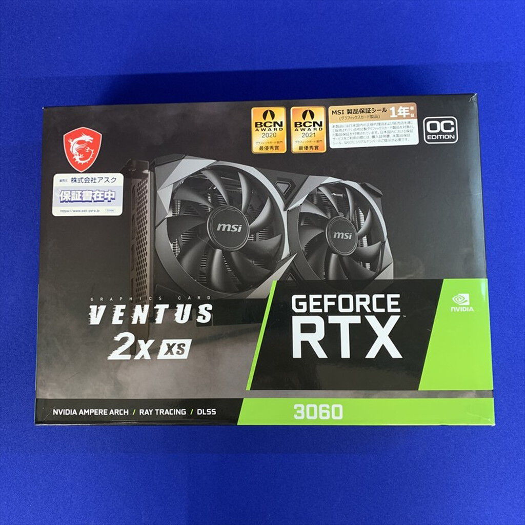 中古 MSI GeForce RTX 3060 VENTUS 2X XS 12G(RTX3060 12G) 175510
