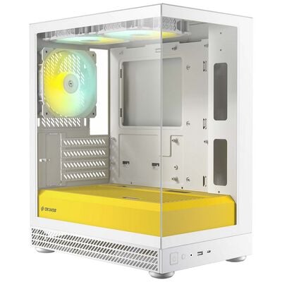 Okinos  Aqua UNO Yolk (MicroATX ガラス ホワイトイエロー) 