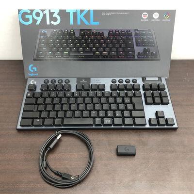 【福山ココローズ店】中古  G913 TKL LIGHTSPEED Wireless RGB Mechanical Gaming Keyboard-Linear G913-TKL-LNBK  5090000748 