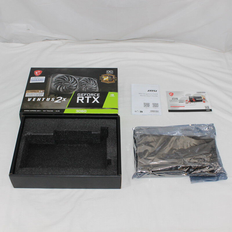 中古 MSI GeForce RTX 3060 VENTUS 2X 12G OC（RTX3060Ti 8GB