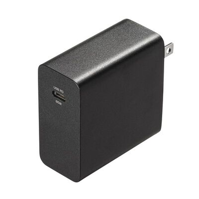 サンワサプライ  ACA-PD91BK (USB PD対応AC充電器 PD65W・Type-Cケーブル付き) 