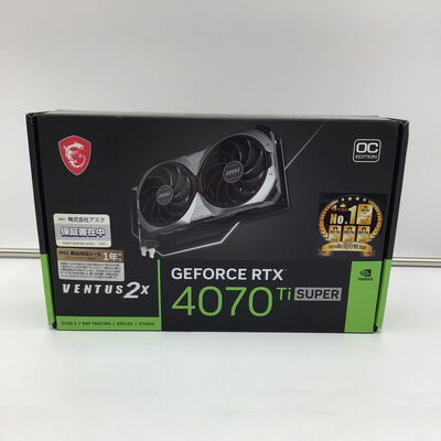 【白山FM松任店】中古  MSI GeForce RTX 4070 Ti SUPER 16G VENTUS 2X OC 4950002491 