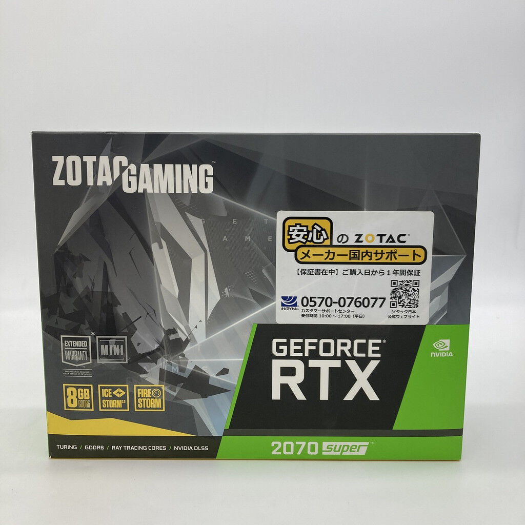中古 ZOTAC ZT-2070S-8G-MINI(RTX2070 SUPER 8GB PCIE) 4660001930