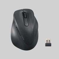 エレコム  M-XGS30DBSKBK (静音 2.4GHz無線マウス "EX-G"5ボタン Sサイズ ブラック) 