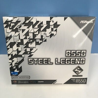 【博多店】中古  ASRock B550 Steel Legend (B550 AM4 ATX DDR4) 142936 