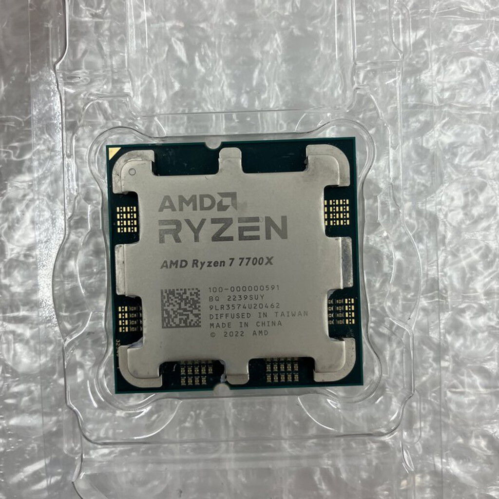 中古 AMD Ryzen 7 7700X (AM5/4.5GHz/40M/C8/T16/105W 152463 （375122