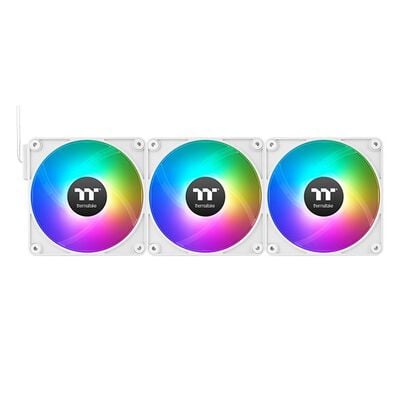 Thermaltake  CT140 EX ARGB Sync PC Cooling Fan 3 Fan Pack CL-F191-PL14SW-A (3個パック ホワイト) 