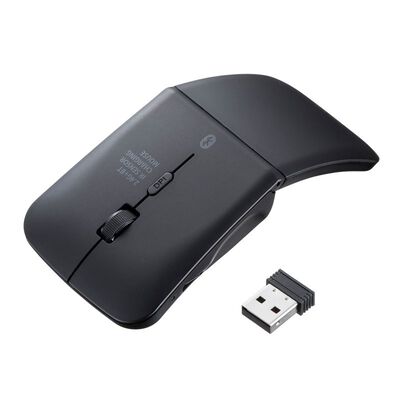 サンワサプライ  MA-WBIS3117BK 静音ワイヤレス IR LEDコンボマウス（3ボタン・薄型） 