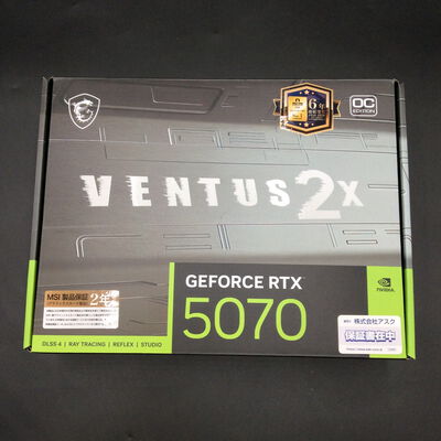 【秋葉原本店】中古  MSI　GeForce　RTX　5070　12G　ＶＥＮＴＵＳ　2Ｘ　ＯＣ 3410013855 
