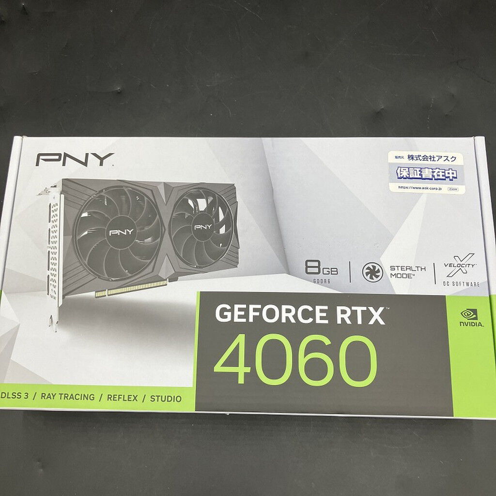 中古 PNY Geforce RTX 4060 8GB VERTO Dual Fan（RTX4060 8GB