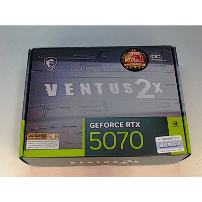 【前橋ｲﾝﾀｰｱｶﾏﾙ店】中古  MSI GeForce RTX 5070 12G VENTUS 2X OC (RTX5070 12G)  4540001450 