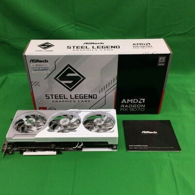 【川崎店】中古  ASRock RX9070 SL 16GO Steel Legend 16G OC (RX9070 16G) 176952 