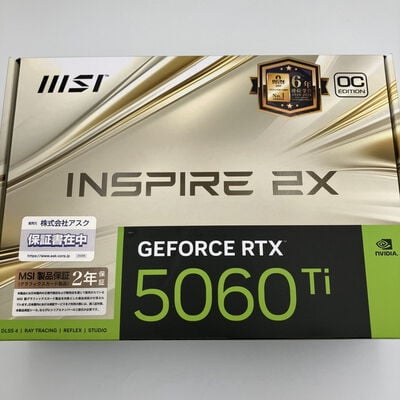 【町田店】中古  MSI GeForce RTX 5060 Ti 8G INSPIRE 2X OC (RTX5060Ti 8G) 178251 