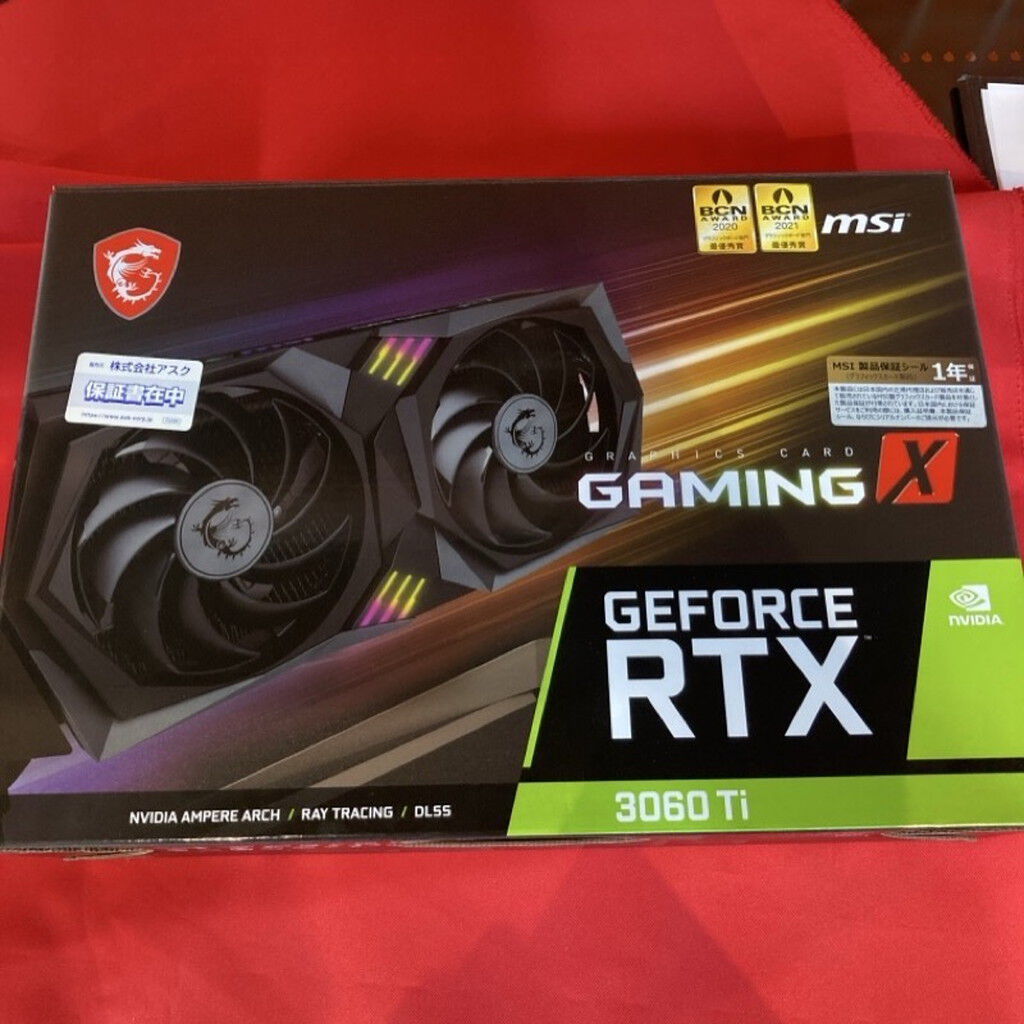 msi GEFORCE rtx3060ti 8gb GPU 中古　動作品 中古】MSI GeForce RTX 3060 Ti GAMING X TRIO 8GD6X [RTX3060Ti(LHR