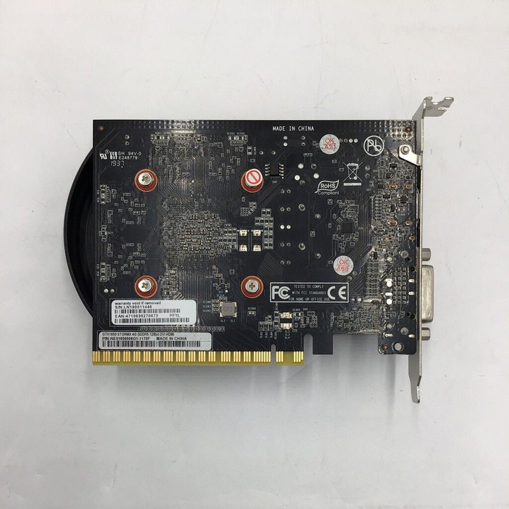 中古 Palit GTX1650 STORMX 4G 4950002266 （371872） ｜ パソコン通販