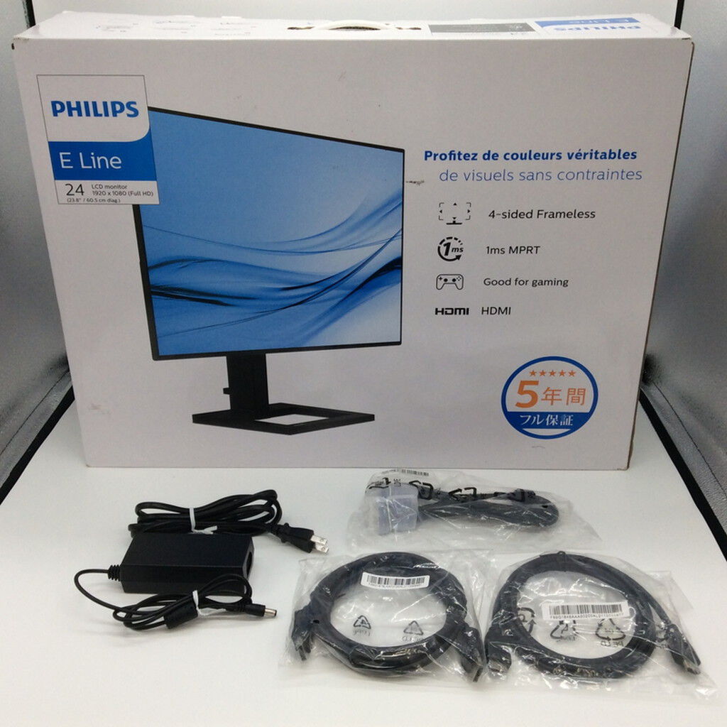 中古 PHILIPS 242E2F/11 (23.8インチ フルHD 1920x1080) 1300008213