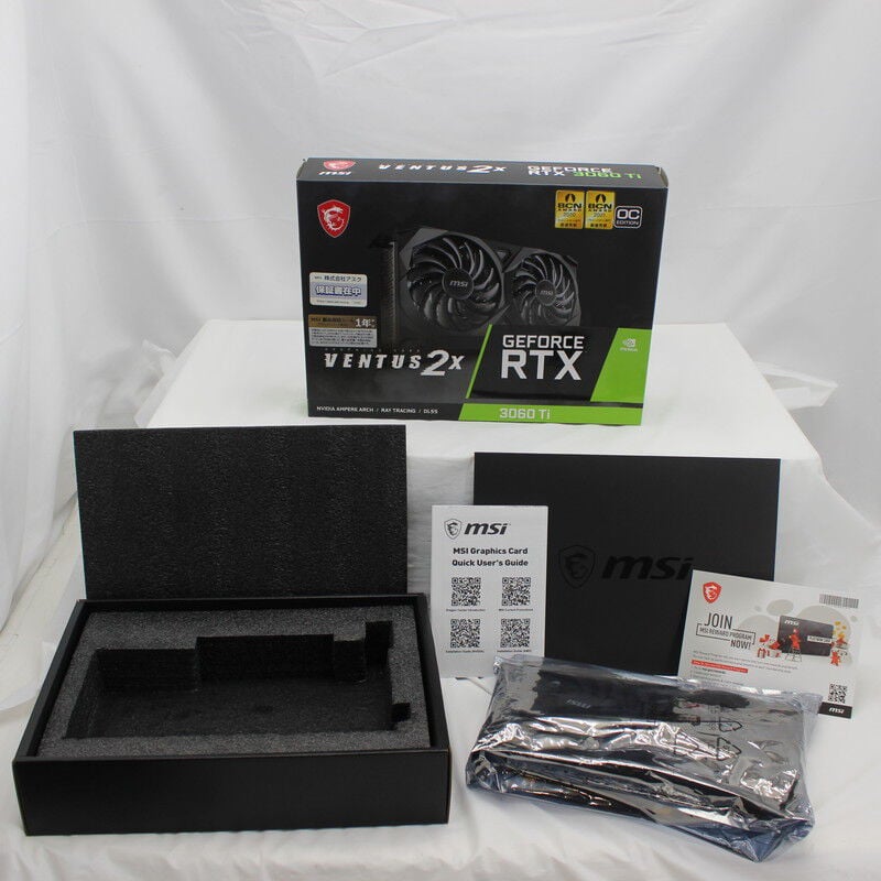 中古 MSI GeForce RTX 3060 Ti VENTUS 2X OCV1 (RTX3060Ti 8GB) 175518