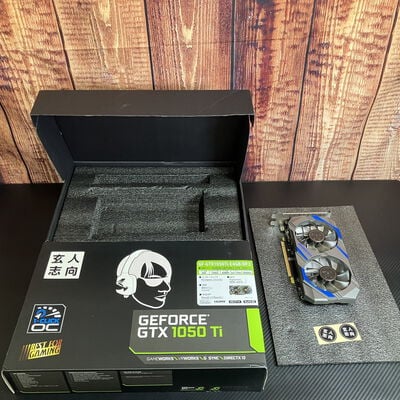 【富士青葉店】中古  玄人志向 GF-GTX1050Ti-E4GB/DF3 (4GB PCI-E) 5070001263 