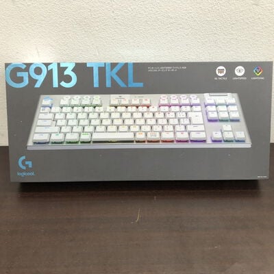 【福山ココローズ店】中古  Logicool　G913 TKL LIGHTSPEED Wireless RGB Mechanical Gaming Keyboard-Tactile G913-TKL-TCWH [ホワイト] 5090001060 
