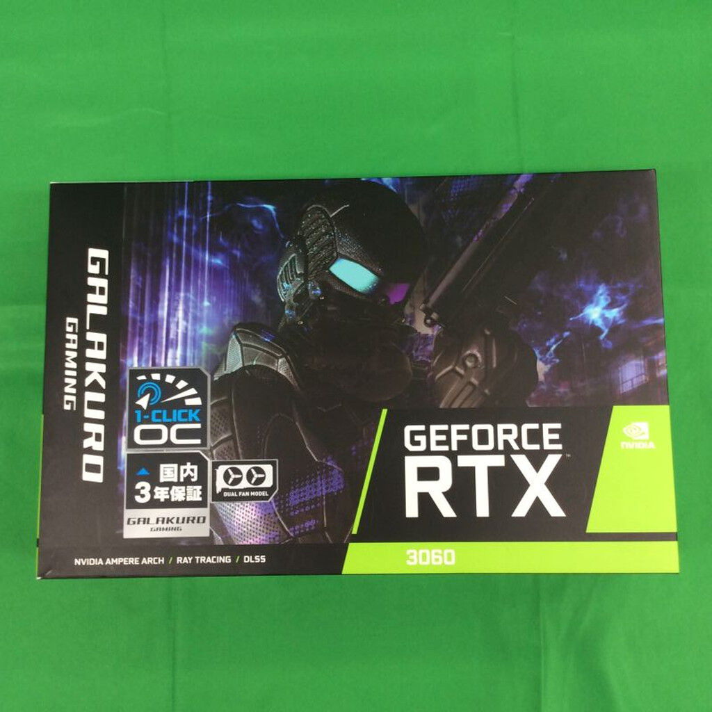 中古 玄人志向 GG-RTX3060-E12GB/OC/DF (RTX3060 12GB) 144779