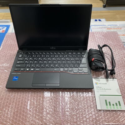 【宮崎恒久店】中古  FUJITSU LIFEBOOK U6312/K (INTEL Core i5 1245U /16GB/SSD256GB/-/オンボード/13.3/1920x1080/Wi-Fi/WEBCAM/W11H64/MicrosoftOffice H&B 2024付) 181332 