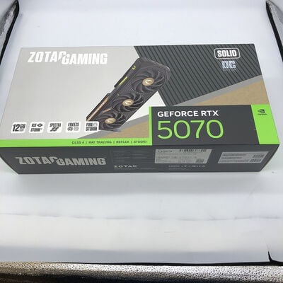 【宇都宮鶴田店】中古  ZOTAC GAMING GeForce RTX 5070 SOLID OC ZT-B50700J-10P（RTX5070 12GB） 3480038831 