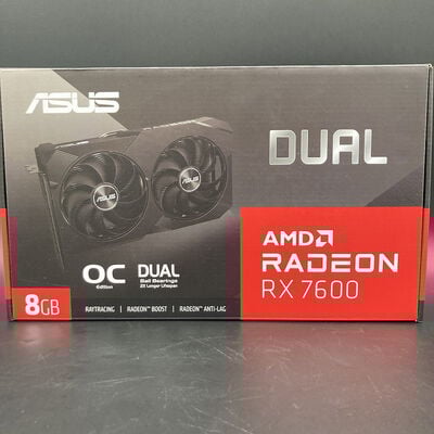 【熊本浜線店】中古  ASUS DUAL-RX7600-O8G-V2 (RX7600 8G) 162744 