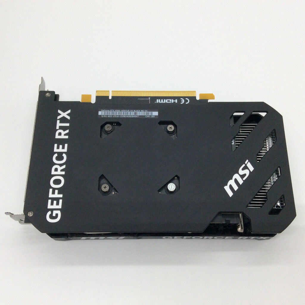 中古 MSI GeForce RTX 4060 VENTUS 2X BLACK 8G OC (RTX4060 8GB