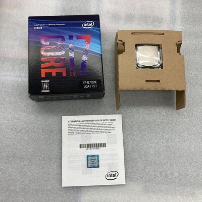 【京都店】中古  INTEL Core i7 8700K (1151/3.70GHz/12M/C6/T12) 136197 