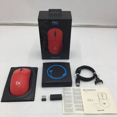 【白山FM松任店】中古  ロジクール PRO X SUPERLIGHT Wireless Gaming Mouse G-PPD-003WL-RD 4950002422 