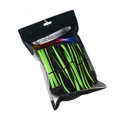 CableMod  CM-PCAB-BKIT-NKKLG-3PK-R (ケーブル延長キット ブラック/ライトグリーン) 