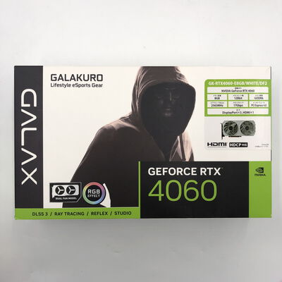 【福井日之出店】中古  玄人志向 GK-RTX4060-E8GB/WHITE/DF2（RTX4060 8GB） 3480038266 