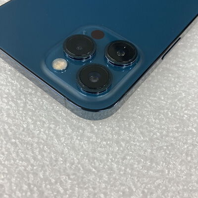 【京都店】中古  【SIMロック解除済み】【docomo】Apple iPhone12 Pro Max 6.7インチ 128GB (パシフィックブルー)  MGCX3J/A 155652 