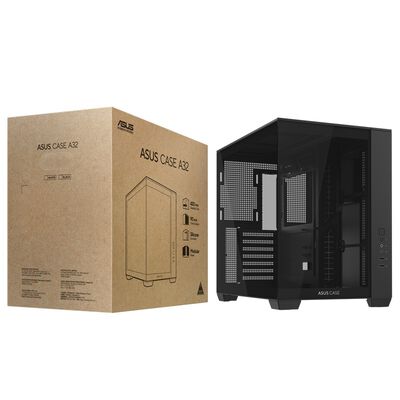 ASUS  A32 BLACK (ATX ガラス ブラック) 